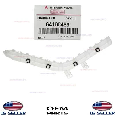 Genuine Rear Bumper Bracket LEFT Driver Side OEM Mitsubishi Mirage G4 2017-2024 - Image 1 of 3