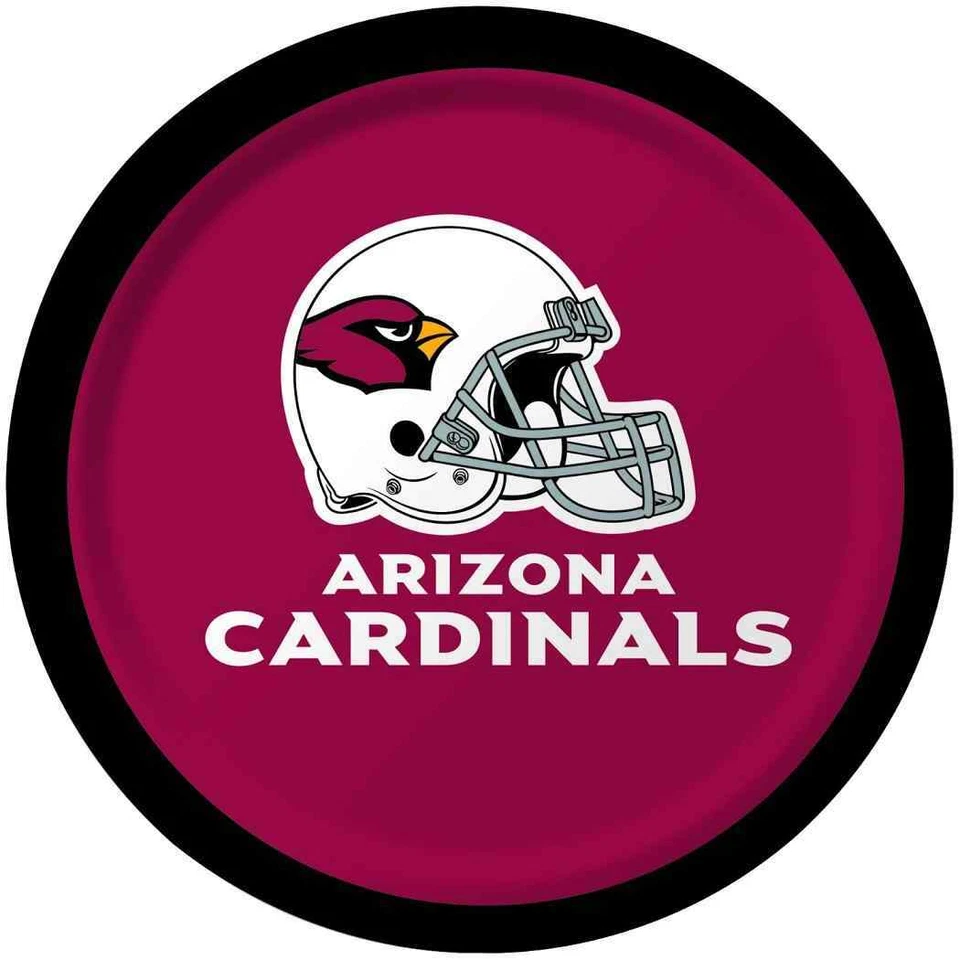 Arizona Cardinals NFL Pro Football Sports Banquet Party 7" Paper Dessert Plates - Image 1 of 1