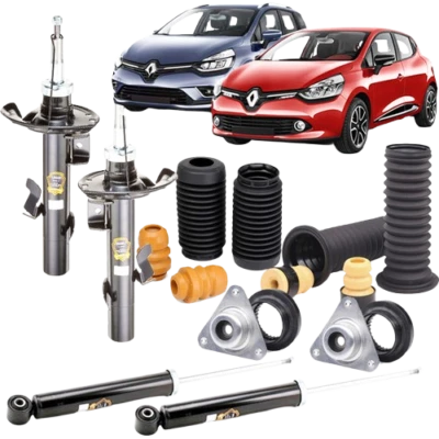 Kit 4 ammortizzatori + supporti tamponi RENAULT CLIO IV 0.9 1.2 1.5 2012-2021 - Immagine 1 di 4