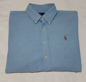 Polo Ralph Lauren - Blue Oxford Shirt - Slim Fit - Size Large - Excellent Cond