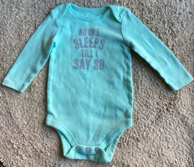 Bebé Niño 3 Meses Verde Sólido Body Manga Larga Novedad Novato Novato Foto 1 de 3