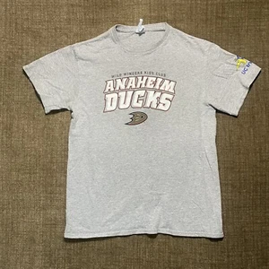 Anaheim Ducks T Shirt Mens Medium Wild Wingers Club Ben Lovejoy Heather Gray - Picture 1 of 9