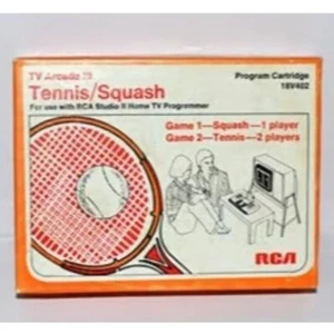 Vintage Game Cartridge RCA Studio II Tennis Squash In Box With Instructions - Picture 1 of 4