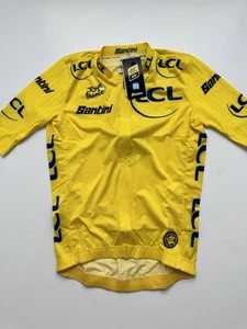 Maglia gialla uomo ufficiale Tour de France 2025 GC Leader di Santini Medium - Foto 1 di 7