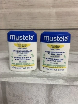 Mustela Nourishing Stick with Cold Cream, 0.32 oz (9.2 g) Lot Of 2 New - Image 1 of 2
