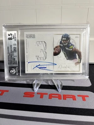 Russell Wilson 2012 National Treasures RPA Colossal Jersey Auto ROOKIE /50 - Image 1 of 2