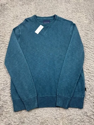 Suéter American Eagle Hombre Mediano Verde Azulado Tejido Acanalado Cuello Redondo Pullover Nuevo con Etiquetas Foto 1 de 4