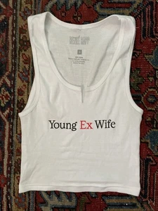 Reneé Rapp Young Ex Wife Cropped Tank Top Sz S Official Merch Made in USA - Picture 1 of 3