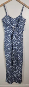 Anthropologie Whit Two Women's Sz. 2P Knotted Dot Jumpsuit - Picture 1 of 7