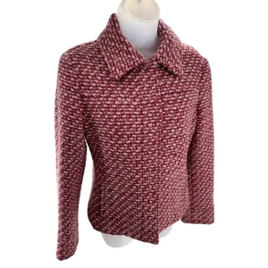 Chaqueta Blazer UNITED COLORS OF BENETTON Mujer Rosa Tweed Vintage Talla 42 Med - Imagen 1 de 9