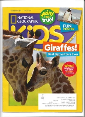 National Geographic Kids Magazine August 2021 - Giraffes - Image 1 of 2