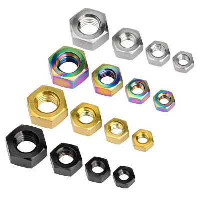 Titanium Hex Nut M4 M5 M6 M8 Nuts Grade 5 Fastener for Bike Motorcycle Car Boat - Image 1 of 4
