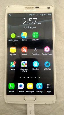 Samsung Galaxy Note 4 White 32GB verizon with extras - Image 1 of 4