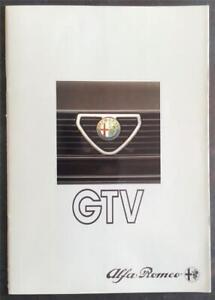 ALFA ROMEO GTV 2.0 & GTV6 2.5 Car Sales Brochure 1983 FRENCH TEXT #F/B 831-145