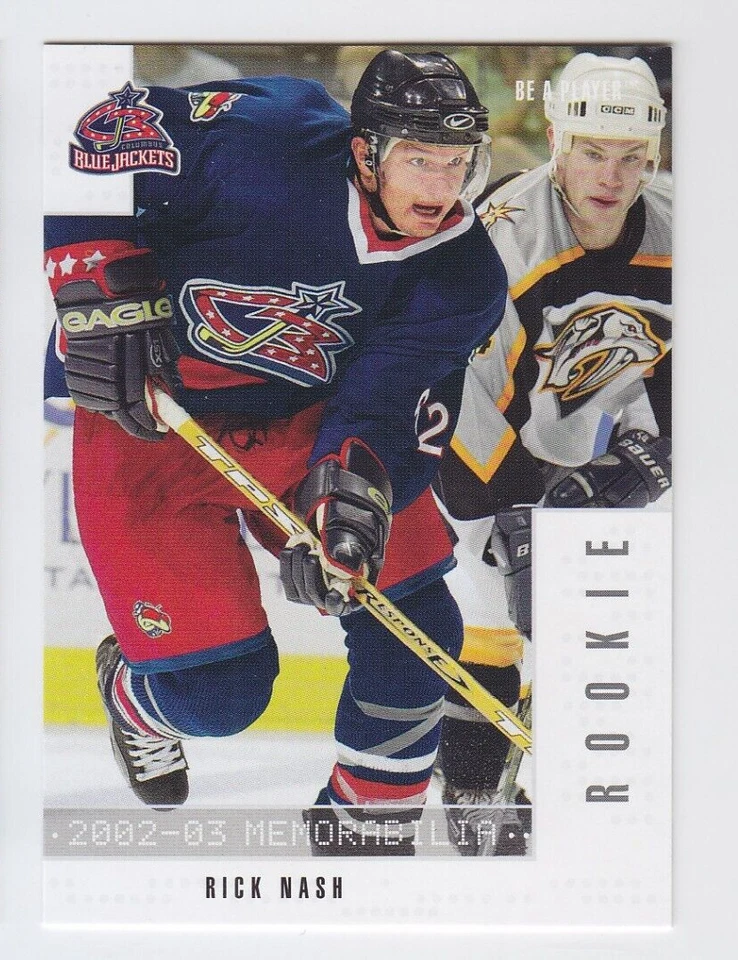 2002-03 ITG BAP MEMORABILIA RICK NASH RC #272 ROOKIE Be A Player Jackets - Image 1 of 1