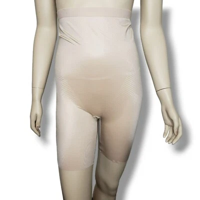 Pantalón Corto Spanx Thinstincts 2.0 Cintura Alta Medio Muslo Mujer Pequeño Champagne Beige Foto 1 de 4