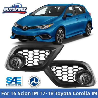 Luces antiniebla para 16 Scion IM 2017-2018 Toyota Corolla IM con kit de cableado interruptor bisel Foto 1 de 4