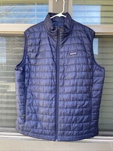 Patagonia Nano Puff Vest XL XLARGE Navy Blue Puffer Full Zip 84242 - Picture 1 of 8