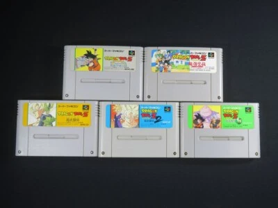 Dragon ball Z Super Famicom Nintendo game Japan Butouden SNES SFC tested 5 games - Image 1 of 4