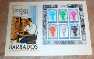 Barbados - London 1980 Large First Day Cover - Picture 1 of 2
