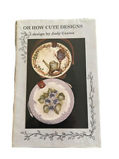 Tole Painting Violets Pattern & Instructions Oh How Cute Designs Judy Coates OOP