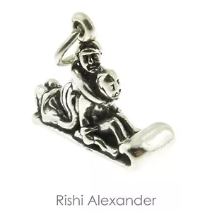 925 Sterling Silber Paar Schlitten Charm American Made - Bild 1 von 3