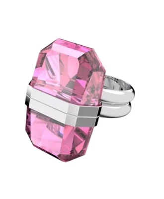 Swarovski Atelier Lucent ringMagnetic closure, Pink, Rhodium plated - Image 1 of 4