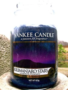 Yankee Candle Retirado "KILIMANJARO STARS" ~ Europeo ~ Grande 22 oz. ~ RARO ~ NUEVO - Imagen 1 de 2