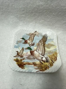 Royal Adderley Game Birds Bone China 4” Square Plate A10 - Picture 1 of 5