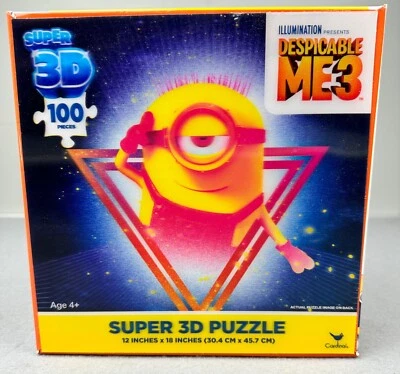 Despicable Me 3 Minions Super 3D Puzzle 100 pcs Bello 12 x 18 Jigsaw New - Image 1 of 3