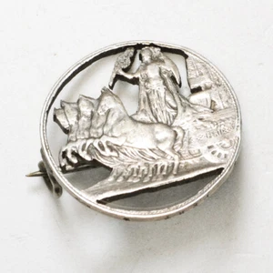 REGNO D'ITALIA Spilla realizzata con moneta da 1 Lira '900 Cut out coin brooch - Picture 1 of 4