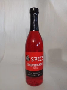 Spec's Maraschino Cherry Juice 12.7 Fl Ounce Glass Bottle - Picture 1 of 2