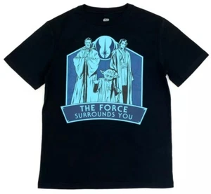 New Disney Store Star Wars The Force Surrounds You Glow in Dark T-Shirt -Size L - Picture 1 of 6