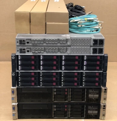 HP MSA 2040 10Gbit iSCSI 12TB SSD & 15K SAS DL380p Gen8 V2 512GB 48 Core SAN - Image 1 of 2