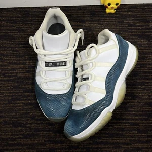 Nike Air Jordan Retro 11 Low Navy Snakeskin 2019 CD6846 102 Size 11 Men Blue Bon - Picture 1 of 9