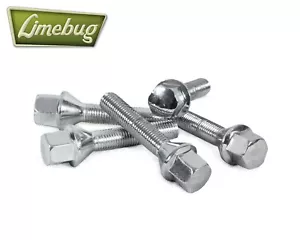 Pernos de rueda largos M12 x 1,5 mm 50 mm x5 ruedas cónicas de aleación cónica cromo 60 grados - Imagen 1 de 1