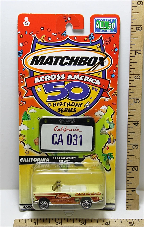 2001 Matchbox Across America North Carolina Snorkel Fire Truck 50th Birthday