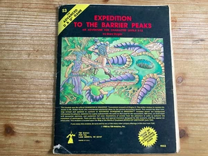 Advanced Dungeons & Dragons Expedition to the Barrier Peaks Module S3 D&D 9033 - Picture 1 of 3