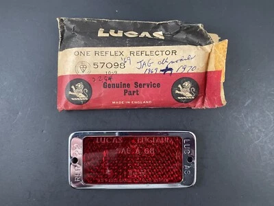 1969 MGB, Midget, 1966-1969 GT6, 1969 Spitfire, Morris Minor NOS Reflector Red - Image 1 of 4
