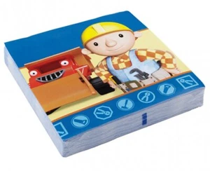 amscan Bob The Builder 20 Napkins 3 Ply - Picture 1 of 1