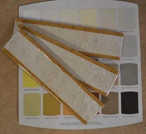 CERAMIC "MALINI ALMOND (7-3/4"x2") LISTELLO" $1.99 sq.ft. - Picture 1 of 7