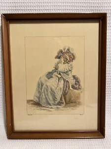 Artist Watteau-French Rococo Woman 8” X 10”-Art Print - Picture 1 of 12