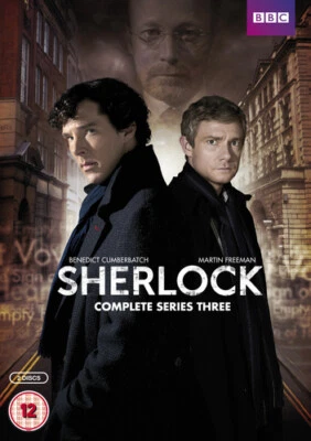 Sherlock: Complete Series Three DVD (2014) Benedict Cumberbatch cert 12 2 discs - Image 1 of 2