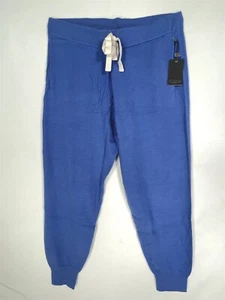 PJ Salvage Lounge Joggers Womens X-Large Soft Stretch Knit Elastic Waist Blue - Picture 1 of 18
