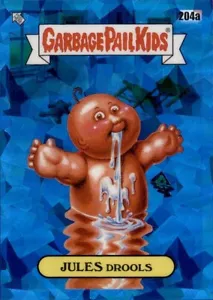2022 Garbage Pail Kids Chrome SAPPHIRE Series Jules DROOLS #204a - Picture 1 of 2