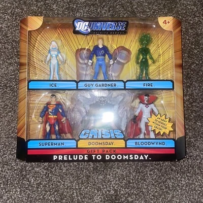 DC UNIVERSE 2009 MATTEL 3.75” PRELUDE TO DOOMSDAY INFINITE HEROES GIFT 6 PACK - Image 1 of 3