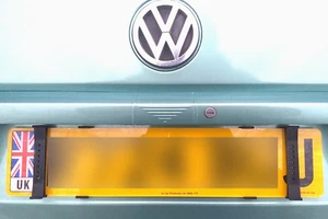 Number Plate Holder Clips C X Front or Rear Trailer Caravan Vehicle Push&Lock 2X - Picture 1 of 7