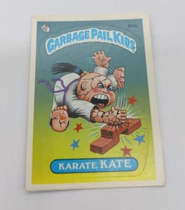 1986 Topps Garbage Pail Kids #94b Karate Kate GPK 1980s 94 B Card Sticker No Cop - Picture 1 of 4
