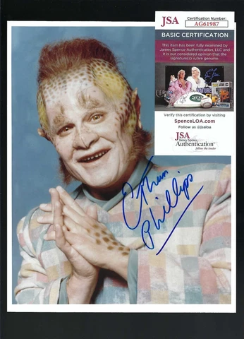 Ethan Phillips signed 8x10 photograph JSA Authenticated Star Trek Cover