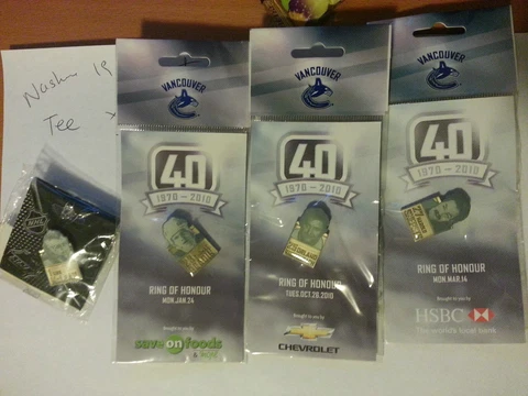 Vancouver Canucks 40th Anniversary 2010 Ring of Honour - # 1 / # 23 / #25 / # 27 Cover